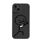 Cartoon Matchman Phone Case For iPhone 11 12 13 14 15 Pro Max XR XS X 7 8 Plus SE 2020 Shockproof Matte Soft TPU Silicone Cover
