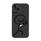 Cartoon Matchman Phone Case For iPhone 11 12 13 14 15 Pro Max XR XS X 7 8 Plus SE 2020 Shockproof Matte Soft TPU Silicone Cover