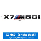 3D ABS M-Standard Sports Competition Emblem Rear Trunk Logo Sticker For BMW M1   X2 X3M X4M X5M X6M X7M Auto Modification  Badge