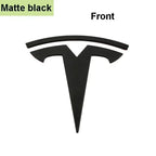 CAR Tesla Model 3 Mode Y Zinc Alloy Car Front Hood Logo Sticker Styling Auto Body Rear Trunk Emblem with Radian Accessories