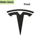 CAR Tesla Model 3 Mode Y Zinc Alloy Car Front Hood Logo Sticker Styling Auto Body Rear Trunk Emblem with Radian Accessories