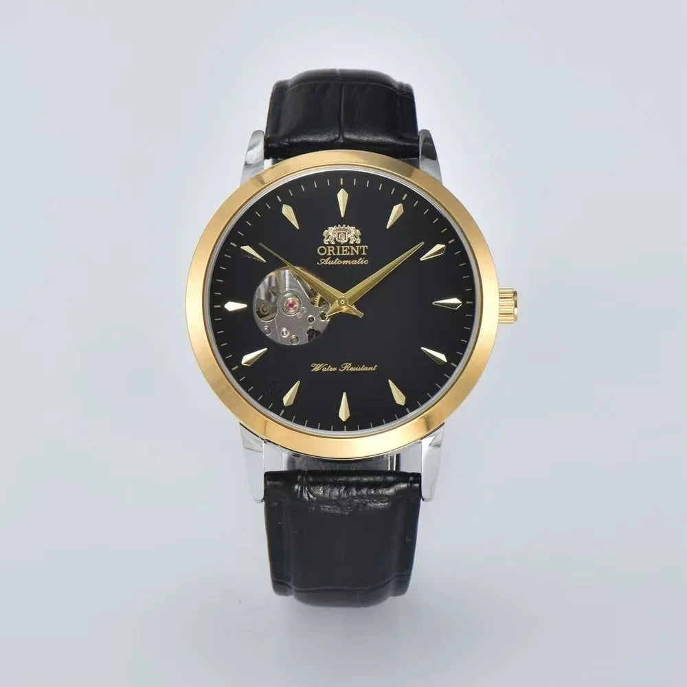 Automatic Mechanical Unisex Sports Watch Full Function World Time Waterproof Shockproof Skeleton Dial Orient