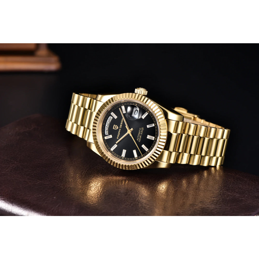 2025 New PAGANI DESIGN Men's Watch DD36 Rose Gold Luxury Automatic Watch For Men Mechanical Wristwatches Sapphire Mirror Clock