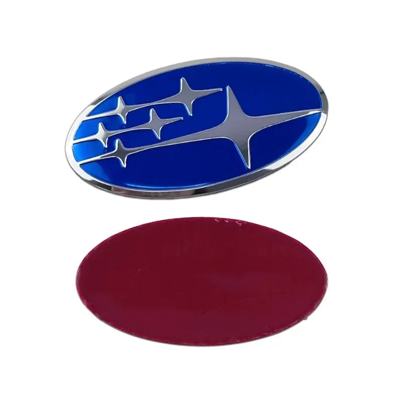 58x29mm Alloy Car Steering Wheel Logo Emblem Sticker Decals for Subaru FORESTER IMPREZA XV STI WRC WRX BRZ LEGACY OUTBACK LEVORG