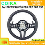 Upgrade M Sport Steering Wheel For BMW F20 F22 F23 F30 F33 F34 F10 F07 F12 X1 F48 X5 F15 X3 F25 F80 E90 E70 E84 M3 M5 Auto Zubehör Full Leather