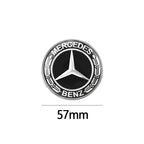 57mm Car Hood Emblem Badge Bonnet Emblem Stickers For Mercedes Benz Brabus AMG W124 W140 W163 W202 W203 W204 W210 W211 W205