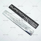 Car Styling Supercharged 3D ABS Adhesive Emblem Rear Trunk Badge Fender Sticker Car Body Decal Auto Accessory