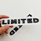 New 1Pcs 3D ABS Logo LIMITED Car Side Fender Rear Trunk Emblem Badge Sticker Decals For JEEP Wrangler Compass Commander Cherokee