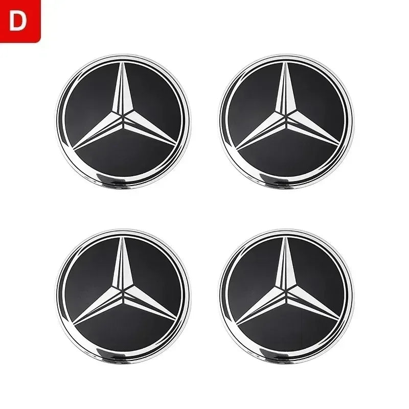 56mm 60mm 65mm 75mm Car Wheel Center Hub Caps Cover Rim Exterior Sticker For Mercedes Benz A B C E Class GLC GLK GLE GLA CLA GLB