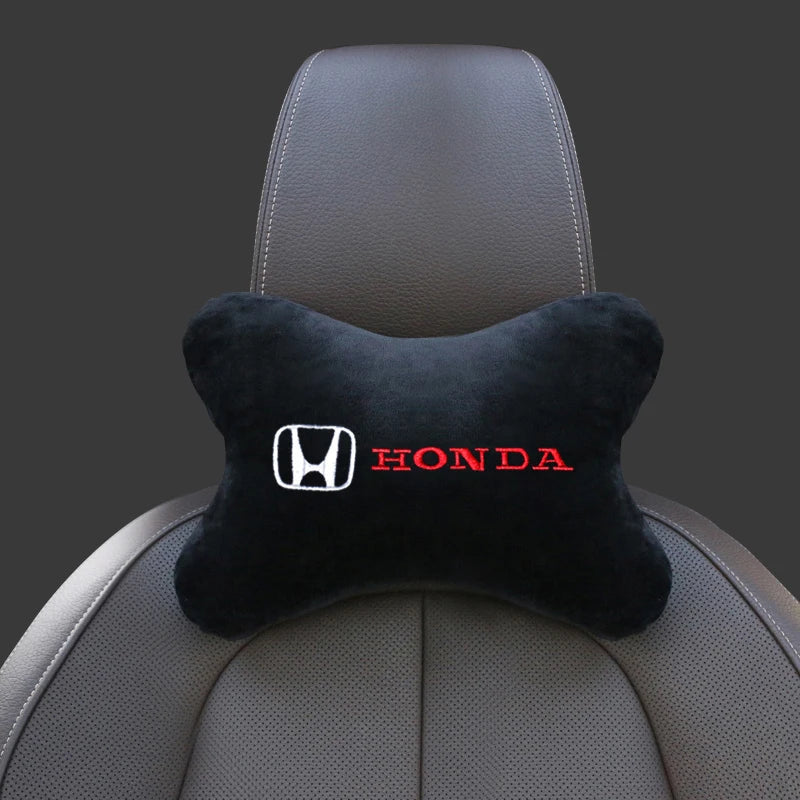 2 pcs For Mugen Power Honda Civic city Odyssey Accord CRV Hrv Jazz Car headrest pillow  Protect Shoulders Pads styling