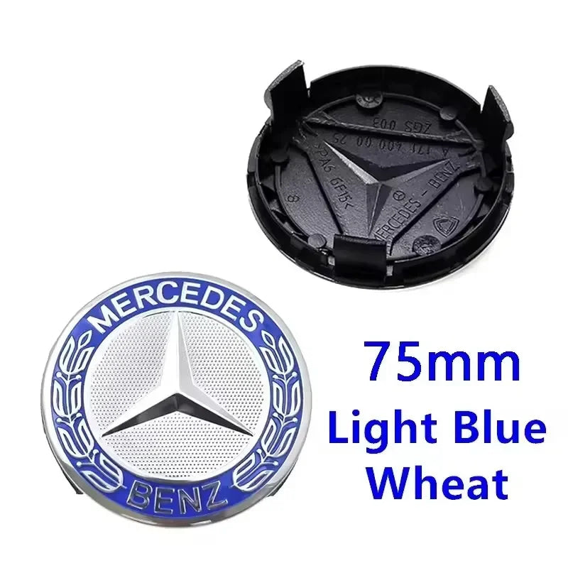 4pcs 56mm 60mm 75mm  68mm3Pin Car Wheel Center Cap Rim Hub Caps Emblem W202 W220 W213 W210 W164 E200 E260 E300 For Mercedes Benz