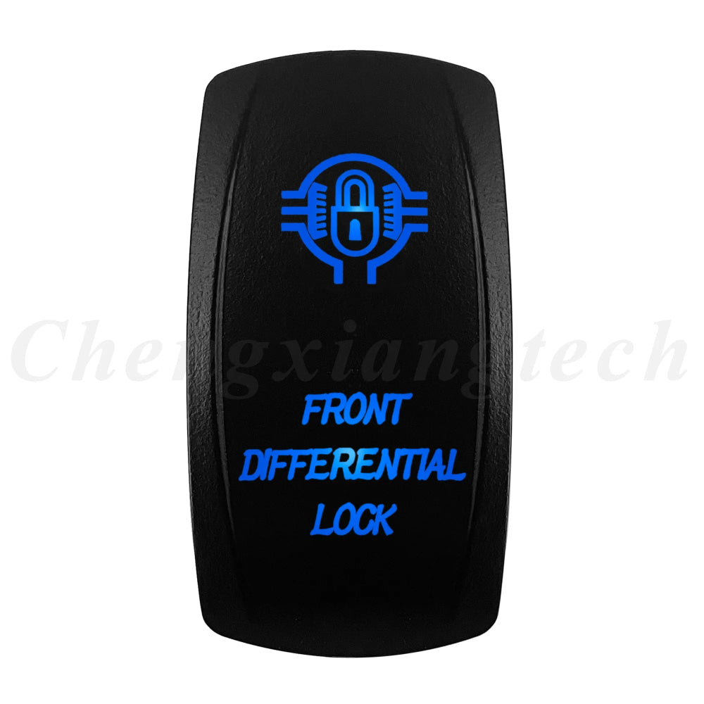 12V 20A Blue Led Car Boat Laser Rocker Switch ON OFF, (ON) OFF, ON OFF ON, (ON) OFF ON, (ON) OFF (ON) Waterproof
