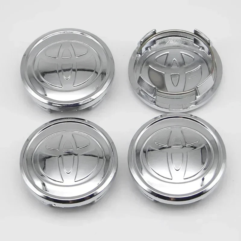 4Pcs 57/62mm Car Wheel Center Hub Caps For Toyota Rav4 Aygo Yaris Corolla Camry Car Tire Center Decoration Stickers Accessories