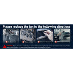 2Pcs AC Condenser Radiator Cooling Motor Fan Black For 2013-2017 Honda Accord Touring