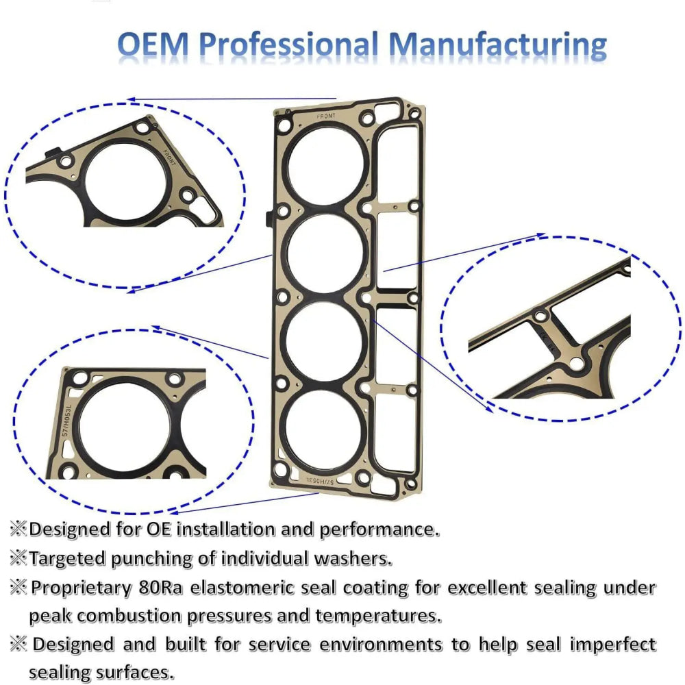 12589226 12498544 12565390 12573949 98544 Cylinder Head Gaskets Set 12589226 1Set For Chevy GMC LS1/LS6 MLS 4.8L 5.3L 5.7L