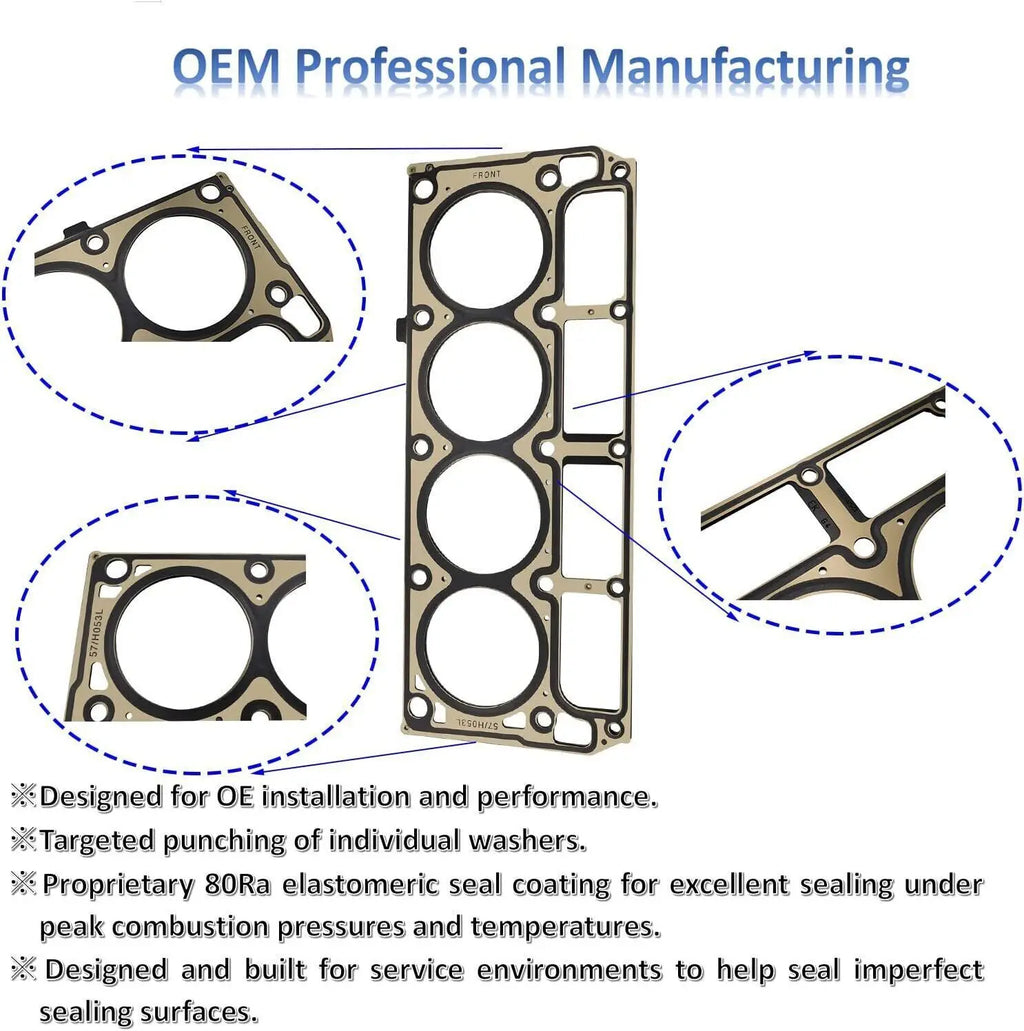12589226 12498544 12565390 12573949 98544 Cylinder Head Gaskets Set 12589226 1Set For Chevy GMC LS1/LS6 MLS 4.8L 5.3L 5.7L
