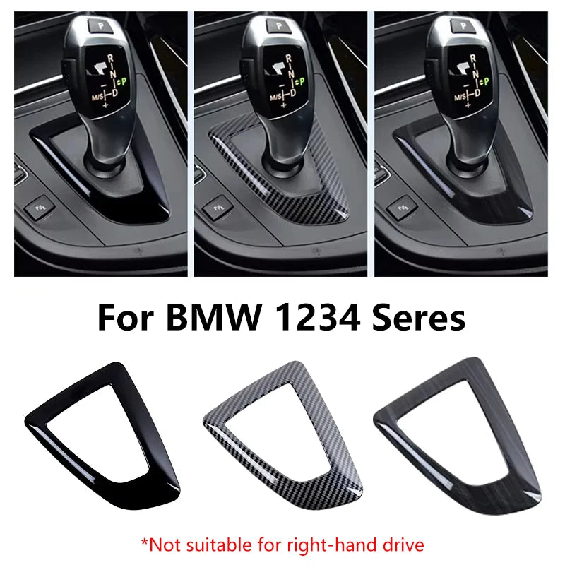 Carbon Fiber Style ABS Center Console Shifter Base Plate, For BMW F21 F20 F22 F23 F30 F31 F32 F34 F33 F35 F36