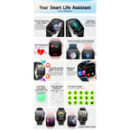 2026 New Model Uric Acid & Lipid Health Analysis Smart Watch Men ECG+PPG Bluetooth Call 2.01-inch Flashlight Smartwatch Women