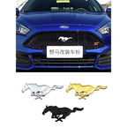For Ford Mustang Car Sticker Car Front Grille Badge Emblem Rear Trunk Sticker  For Ford Mustang Focus Fiesta Kuga Edge Shelby GT