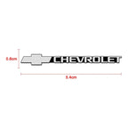 Chevrolet 3D Aluminum Car Audio Stickers Fit For Silverado Impala Malibu Equinox Cruze Camaro Tahoe/Suburban Blazer Spark Aveo