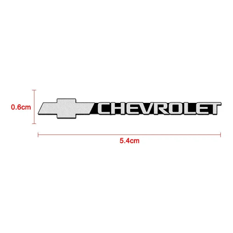 Chevrolet 3D Aluminum Car Audio Stickers Fit For Silverado Impala Malibu Equinox Cruze Camaro Tahoe/Suburban Blazer Spark Aveo