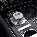 Shift Knob Decoration Metal Cover Car Console Button Sticker For Land Rover Discovery 2 3 4 Range Rover Freelander SV SVR Velar