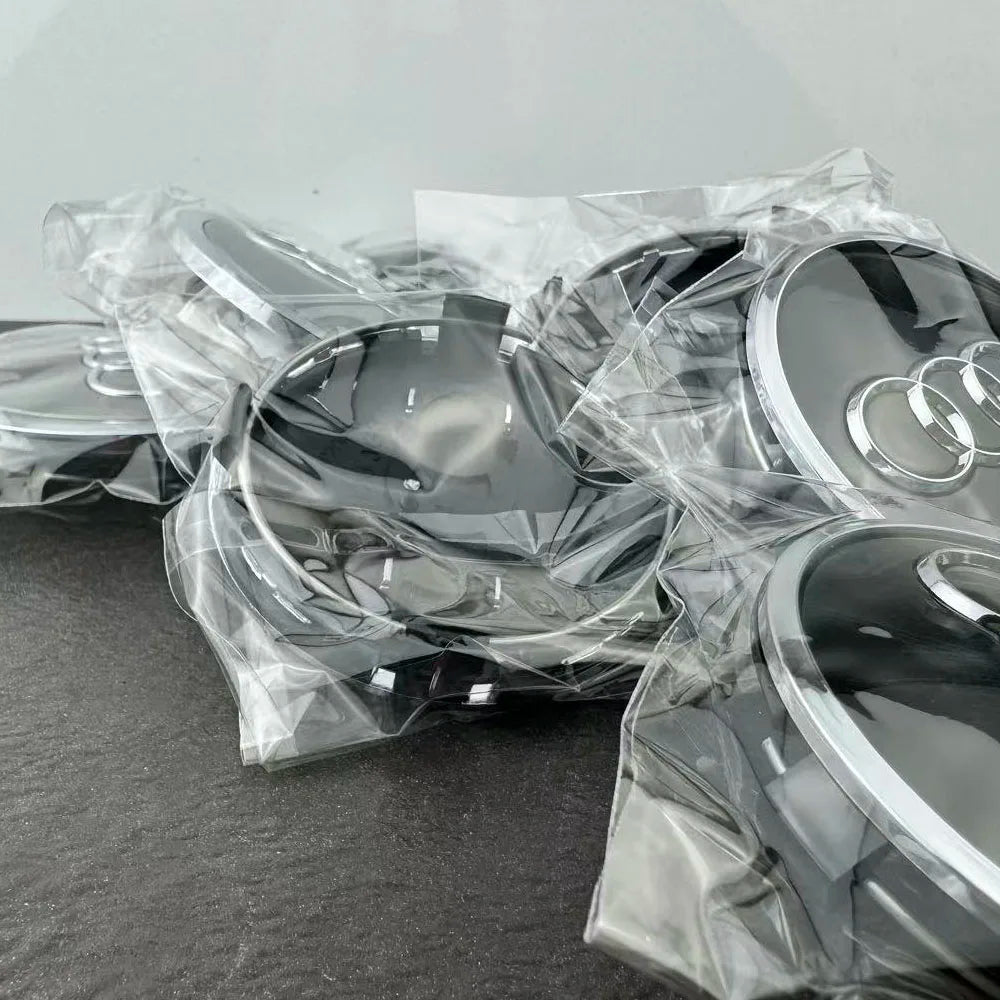 4pcs 60/61/68/69mm Car Wheel Center Hub Cap Rim Cover Car Goods For Audi B7 B5 B6 B8 B9 8P A3 A4 A5 A6 A7 A8 Q3 Q5 Q7 Q8 A1 8V