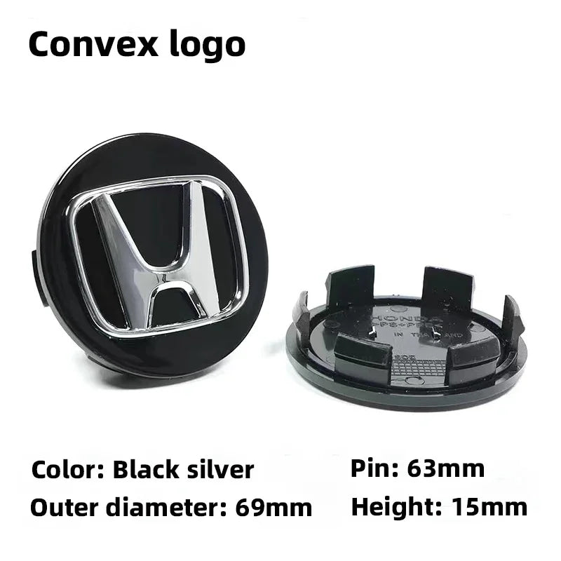 4Pcs 58mm Anti Dust Car Wheel Hub Center Caps for Honda Civic CRV Accord Fit Jazz HRV Vezel City Odyssey Stepwg Rim Badge Covers