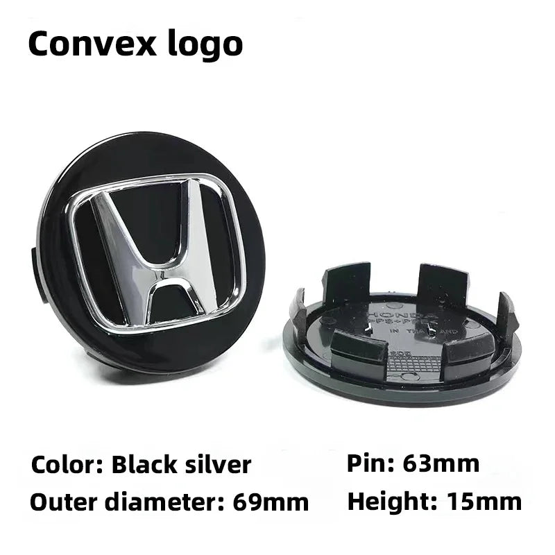 4Pcs 58mm Anti Dust Car Wheel Hub Center Caps for Honda Civic CRV Accord Fit Jazz HRV Vezel City Odyssey Stepwg Rim Badge Covers