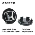 4Pcs 58mm Anti Dust Car Wheel Hub Center Caps for Honda Civic CRV Accord Fit Jazz HRV Vezel City Odyssey Stepwg Rim Badge Covers