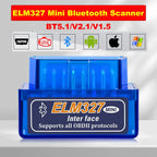 Escáner OBD2 Mini lector de códigos ELM327 V2.1, herramientas de diagnóstico de coche, herramienta de escaneo inalámbrico para comprobar el motor, Detector de fallos