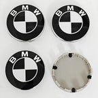 4pcs For BMW 50th E90 E60 F10 F20 G20 G30 E53 E85 E70 56mm 68mm Blue White Car Hub Cap Wheel Center Cap Emblem Badge Accessories