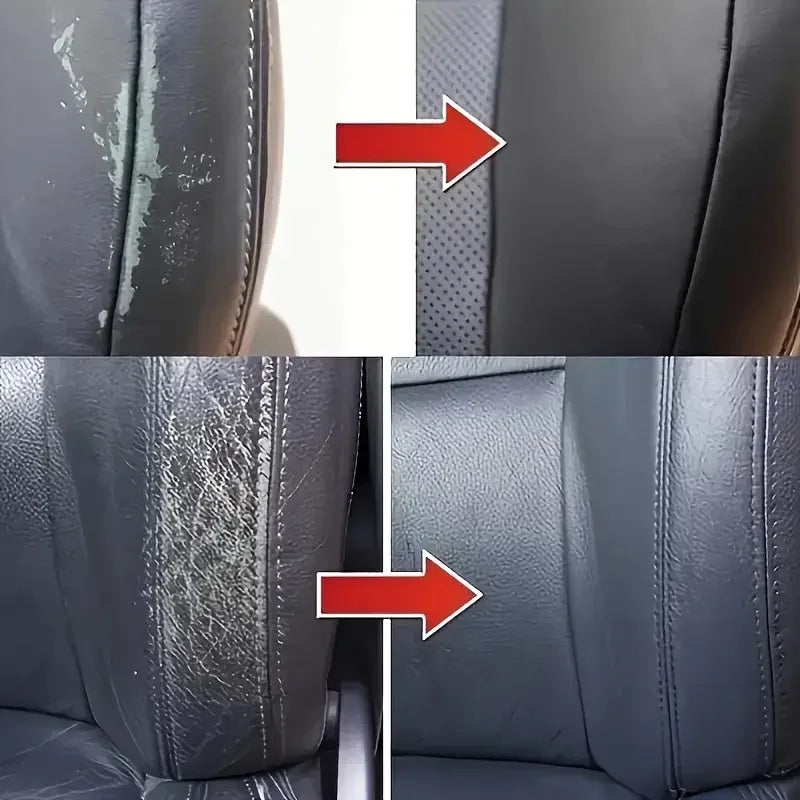 Car Interior Gloss Restoration Wax - Plastic Parts Refurbishment, Repair of Yellowed Black Car Body - Effectively Removes Scratches and Restores the Black Shine of Tires and Plastics