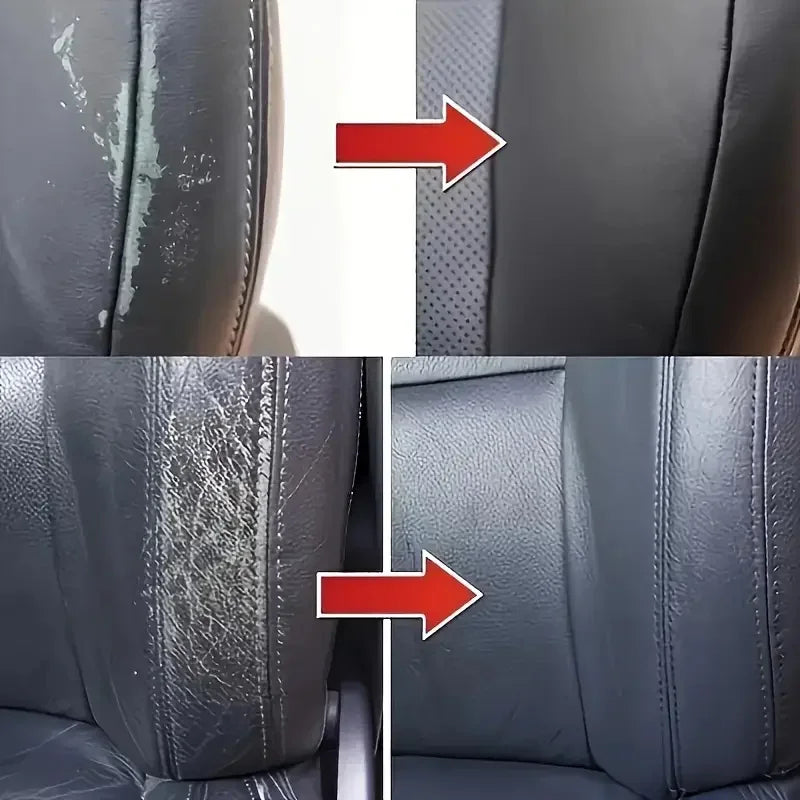 Car Interior Gloss Restoration Wax - Plastic Parts Refurbishment, Repair of Yellowed Black Car Body - Effectively Removes Scratches and Restores the Black Shine of Tires and Plastics