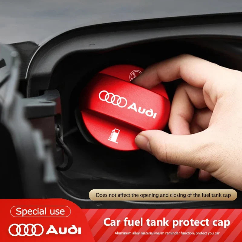 Car Sticker For Audi SLINE S3 TT Series Special Aluminum Alloy Fuel Tank Cap Refuel Box Trim Cover Auto Exterior Modification