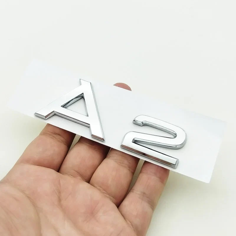 3D ABS cromo negro Logo A1 A2 A3 A4 A5 A6 A7 A8 emblema coche insignia para maletero pegatinas para Audi Auto accesorios decorativos