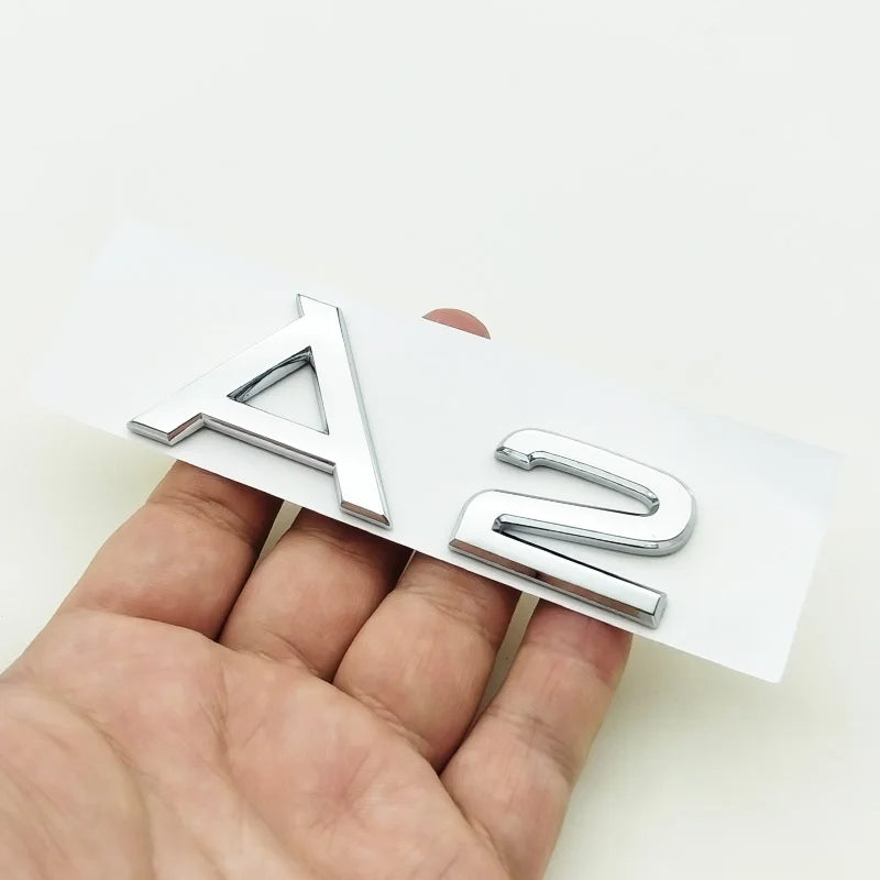 3D ABS cromo negro Logo A1 A2 A3 A4 A5 A6 A7 A8 emblema coche insignia para maletero pegatinas para Audi Auto accesorios decorativos