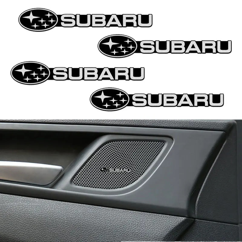 Car audio stereo 3D decorative aluminum badge sticker suitable For Subaru Forester impreza Outback Legacy Tribecacar WRC XV