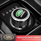 Shift Knob Decoration Metal Cover Car Console Button Sticker For Land Rover Discovery 2 3 4 Range Rover Freelander SV SVR Velar