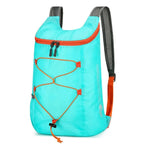 Mochila plegable multifuncional para exteriores, bolsa deportiva de tela de nailon impermeable y ligera de alta densidad para acampar, senderismo y viajes