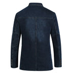 2025 spring and autumn new denim suit men casual loose large size youth denim suit jacket Fashion classic style