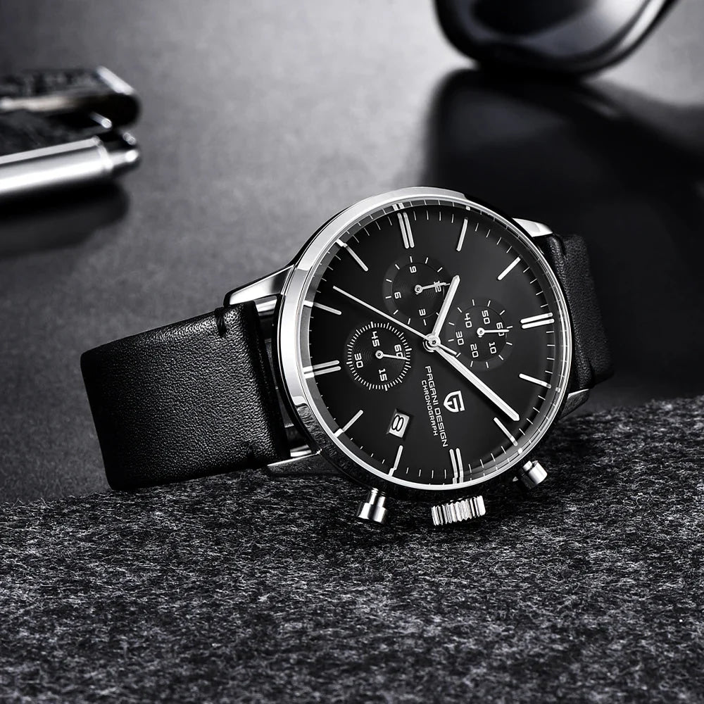 2026 new Pagani design watch VK67 men's quartz watch top leisure sports chronograph stainless steel waterproof men's watch reloj