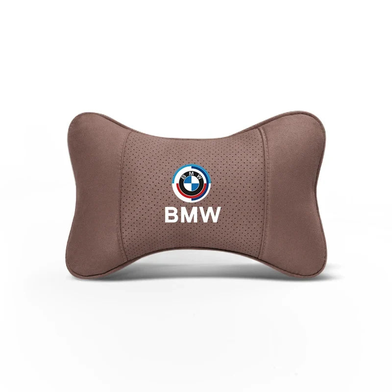 Soft Suede Neck Pillow Comfort Car Headrest Interior Decor Accessories For BMW E90 G80 M3 G30 M5 F82 F83 F20 F21 G42 F95 F96 G06