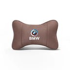 Soft Suede Neck Pillow Comfort Car Headrest Interior Decor Accessories For BMW E90 G80 M3 G30 M5 F82 F83 F20 F21 G42 F95 F96 G06