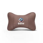 Soft Suede Neck Pillow Comfort Car Headrest Interior Decor Accessories For BMW E90 G80 M3 G30 M5 F82 F83 F20 F21 G42 F95 F96 G06