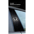 Car Stickers B-Pillar Center Column Decoration Cover Decals Auto Accessorie For Honda Civic FIT CRV Accord Jazz HRV Insight CRZ