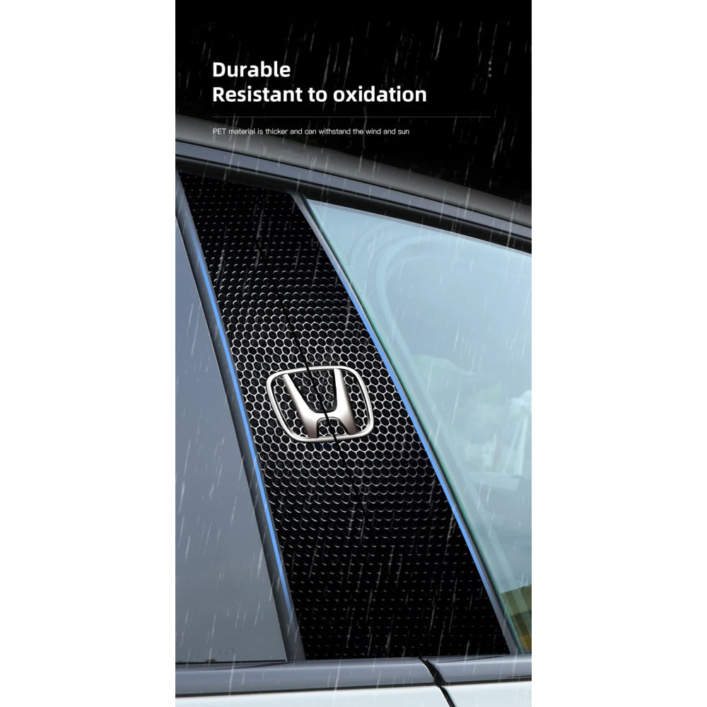 Car Stickers B-Pillar Center Column Decoration Cover Decals Auto Accessorie For Honda Civic FIT CRV Accord Jazz HRV Insight CRZ