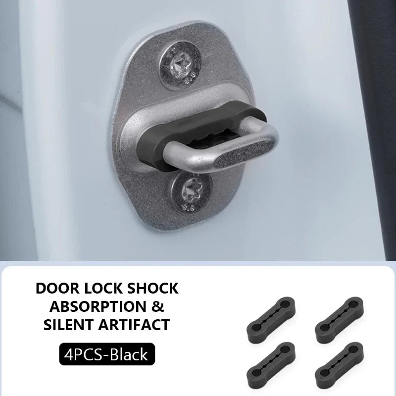 SEAMETAL Car Door Shock Absorber Universal Car Door Buckle Soundproof Deadener Damper Cushion Anti-Vibration Buffer Pad