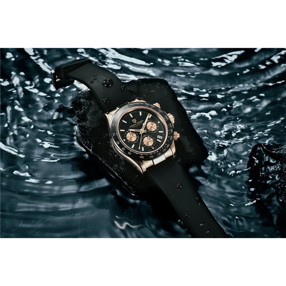 40mm New V2 PAGANI DESIGN Classic fashion Men Quartz Watches Sapphire Retro Chronograph Stainless Steel Waterproof Watch for Men
