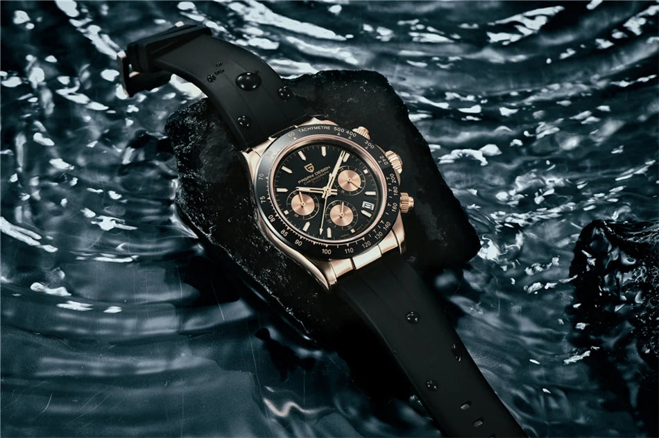 40mm New V2 PAGANI DESIGN Classic fashion Men Quartz Watches Sapphire Retro Chronograph Stainless Steel Waterproof Watch for Men